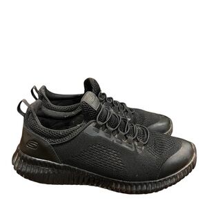 Skechers Men's All-Black Mesh Sneakers